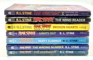 Lot of 7 Vintage R L Stine FEAR STREET Series 1st Archway Printing 1990s Horror - Picture 1 of 9