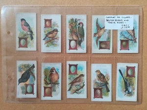Chocolat De Villars-British Birds & Eggs(1926)-Full set of 24 in sleeves - Picture 1 of 6