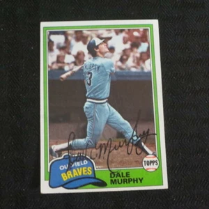 1981 Topps #504 Dale Murphy Braves Autograph - Bild 1 von 1