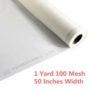 1 Yard 100 Mesh 50 Inches Width Silk Screen Fabric 40T for Screen Printing - Picture 1 of 4