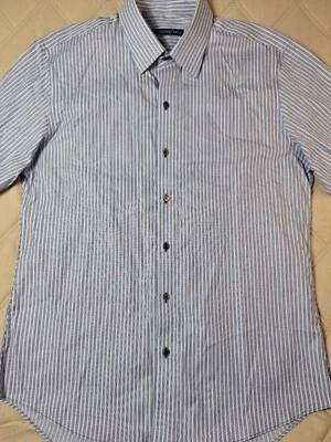 ZACHARY PRELL Button-Up Shirt Mens Sz M Blue Purple Stripe Classic Long Sleeve - Image 1 of 4