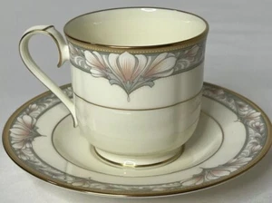 Noritake Barrymore Bone China 9737 Footed Cup and Saucer Set(s) Mint Condition - Picture 1 of 17