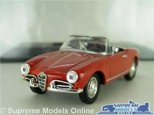 ALFA ROMEO GIULIETTA MODEL CAR RED CLASSIC CONVERTIBLE 1:43 SCALE IXO + CASE K8 - Picture 1 of 4