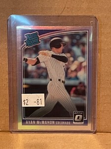 Ryan McMahon 2018 Panini Donruss Optic Rated Rookie 39