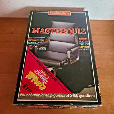 MASTERQUIZ By Waddingtons Rare Vintage Board Game Family Fun Time Complete - Image 1 of 4