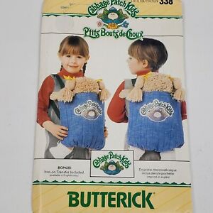 Vintage Butterick 338 Cabbage Patch Kids Sewing Pattern Carrier