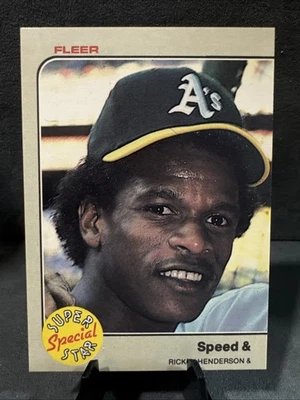 Rickey Henderson 1983 Fleer #646 velocidad y Foto 1 de 4