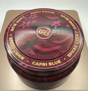 Anthropologie CAPRI BLUE PRINTED CANDLE TIN SPICED CIDER 8.5 oz NEW - Picture 1 of 3
