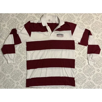 VTG 90s USA Made Hartwell Rugby Polo Mens L Red/White Stripes  Collared Preppy - Image 1 of 4