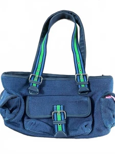 The Sak Handtasche dunkelblau mit grünen und blauen Trägern - Bild 1 von 4