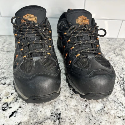 Harley Davidson Men's D93328 Woodridge Waterproof Black Hiking Boots Sz 10M - Image 1 of 4