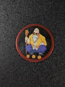 Master Roshi Vintage Dragon Ball Z Mini Menko Foil Chip Card - Picture 1 of 4