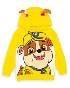Paw Patrol Yellow 3D Ear Applique Hoodie Boys - Picture 1 of 11