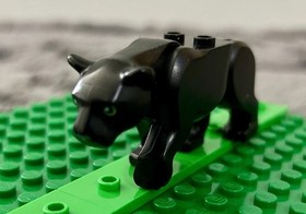 LEGO City Jungle Black Panther Animal Figure Jaguar Cat 60159 Minifig Pre-Owned