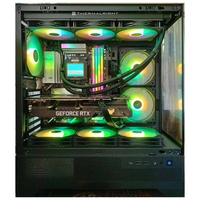AMD RYZEN 7 9800X3D Gaming PC - NVIDIA RTX 5090 - 192GB DDR5 RAM - 4TB SSD - Image 1 of 4