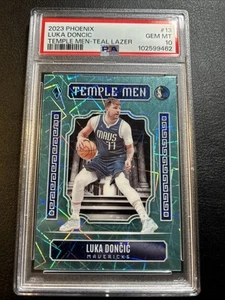 2023 PANINI PHOENIX TEMPLE MEN TEAL LAZER #13 LUKA DONCIC PSA 10 - Picture 1 of 2