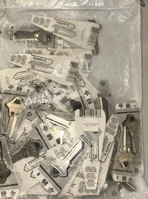 (QTY 60) Hillman  House Key Blanks #68 Lowes Cassette H 89501 - Image 1 of 4