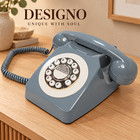 Vintage Telephone Home Landline House Phone Works Gift Idea for Christmas- Grey