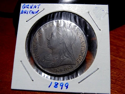 Moneda de 1 centavo Reino Unido - Inglaterra World 1899 Gran Bretaña Foto 1 de 3