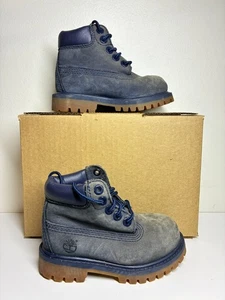 Timberland Azul Nubuck Premium Botas Impermeables Niño Pequeño Talla 6 (3783A) Exterior - Imagen 1 de 7