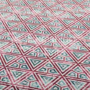 10 metros de tela de tapicería de calidad tejida Jacquard rosa blanco azul azul - Imagen 1 de 6
