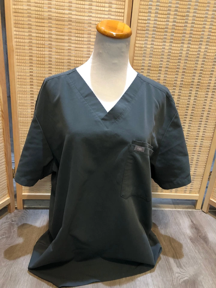 FIGS Scrubs Top Shirt Technical Collection Dark Grayish Green XL (H490) - Image 1 of 4