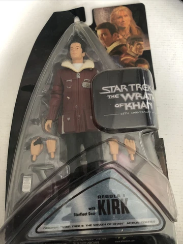 2007 Star Trek Art Asylum Wrath of Khan REGULA 1 KIRK Action Figure Cover