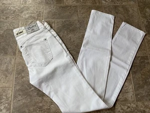 NEW Womens REPLAY DESIGNER Jeans Traceeman 26x34 Skinny Italy W674 White - Picture 1 of 5