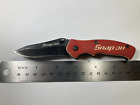 Snap-On Red & White Model 870992 G10 Linerlock Knife 3.5" Closed (A)
