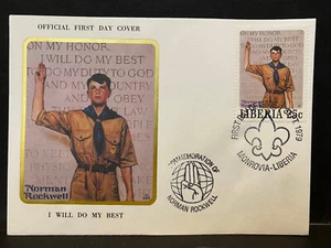 BOY SCOUTS FDCs, 1979, Commemorating Norman Rockwell, First Day Covers, Liberia - Picture 1 of 2
