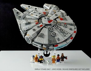 Display stand angled BK-(36°) for Lego 75257-75212-75105-4504 Millennium Falcon