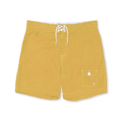 Penfield Hombre Amarillo Greenbay Boardshorts Nwt - Imagen 1 de 2