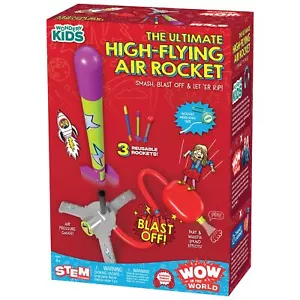 Red Blast Rockets Air Powered STEM Kit Launches Up to 100 Feet Fart Sound Fun - Picture 1 of 6