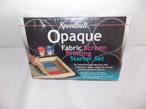BRANDNEU Speedball Blickdicht Stoff Siebdruck Starter Set Kit Ungiftig - Bild 1 von 2
