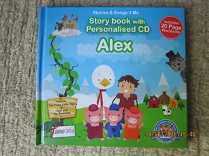 STORY BOOK WITH PERSONALISED CD ALEX new - Picture 1 of 1