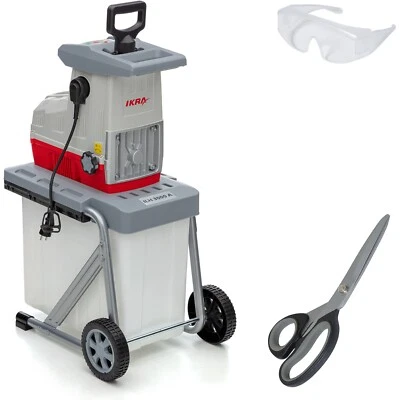 IKRA Elektro Walzenhäcksler Leise ILH 3000A 60L Fangbox Titanschere Schutzbrille - Bild 1 von 4