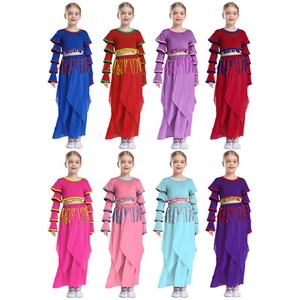 Niñas Ropa de Baile Mardi Vestido Elegante Festival Trajes Temático Fiesta Competición Solo - Imagen 1 de 97