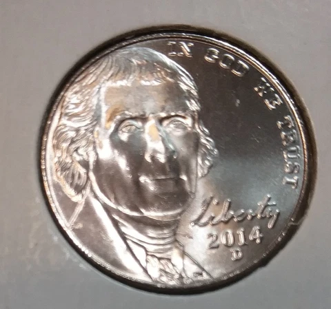 2014 Jefferson Nickel  D - BU - Uncirculated Cover