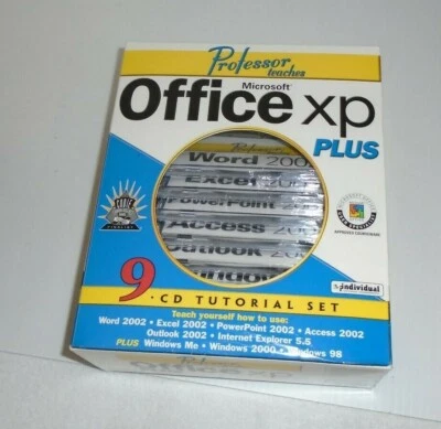 "Profesor Teaches:" Microsoft Office XP - Tutorial CD software Foto 1 de 3