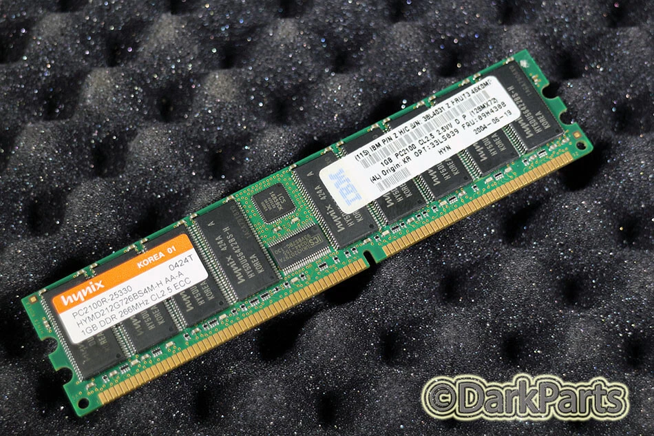 IBM xSeries 305 Type 8673 1GB Memory RAM FRU 09N4308 HYMD212G726BS4M-H - Image 1 of 1