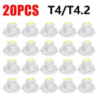 20x White T4/t4.2 Neo Wedge 2835 Led Dash A/c Heater Climate Control Light Bulbs