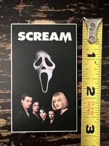Scream (This Sticker Is Dishwasher Safe) Courtney Cox / 90’s / Horror Movie - Picture 1 of 3