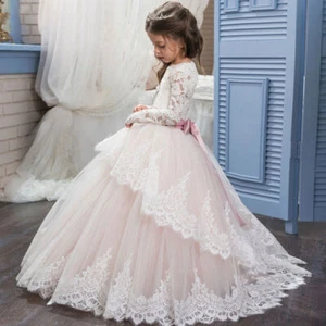 NEW Communion Party Prom Princess Pageant Bridesmaid Wedding Flower Girl Dress - Picture 1 of 6