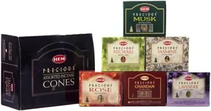 Precious Series Assortment of Six Scents - Total of 12 Boxes, 10 Cones Each - Picture 1 of 4