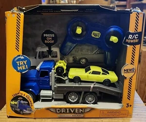 Driven by Battat R/C Tow Truck w Lights & Sounds Works Damaged Package  - Picture 1 of 11