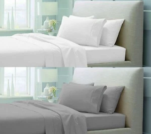 EXTRA DEEP 40CM FITTED SHEET 600 THREAD COUNT 100% EGYPTIAN COTTON DOUBLE KING - Picture 1 of 9