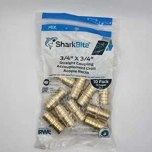 "Paquete de 10 hardware plomería de acoplamiento recto 3/4"" X 3/4"" PEX - Imagen 1 de 6