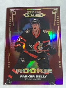 2021-22 Upper Deck Stature Red Parker Kelly Rookie RC /75 #191 Senators