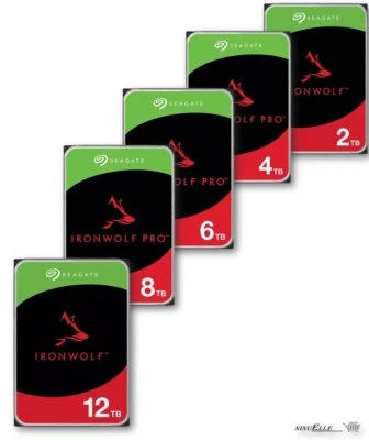 Seagate Ironwolf 3,5" HDD interne Festplatte NAS SATA 4TB 6TB 8TB 12TB Harddisk - Bild 1 von 4