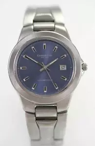 Kenneth Cole Azul Hombre Todo Acero Inoxidable Plata 100m Cuarzo Batería Reloj - Imagen 1 de 3
